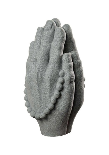 Süs Akvaryumu Dekoru Kumtaşı El Süsü Heykeli Uzay Dekorasyonu Gri