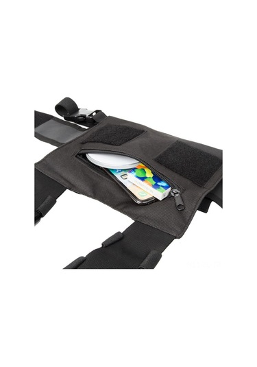 Jokmae Nylon Göğüs Çantası Radyo Taşıma İçin, 600d Dayanıklı, Hafif, Toz Geçirmez, Siyah