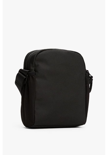 Erkek Retro Reporter Çapraz Askılı Çanta - Siyah Triple Black