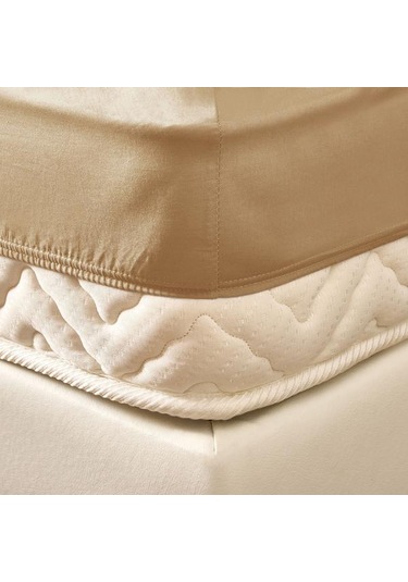 Evidea Soft Tek Kişilik Lastikli Çarşaf - Sütlü Kahverengi - 100x200 Cm Sütlü Kahverengi