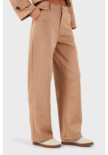 Via Dante Bayan Pantolon 68672644suede Bej Bej
