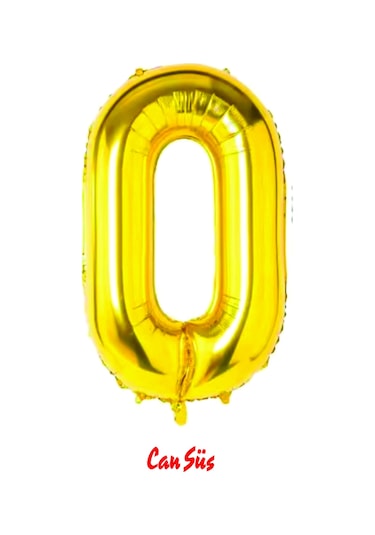 Folyo Rakam Balon Gold 100cm 40inç 0