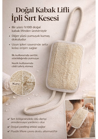Kabak Lifli İpli Kare Vücut Kesesi