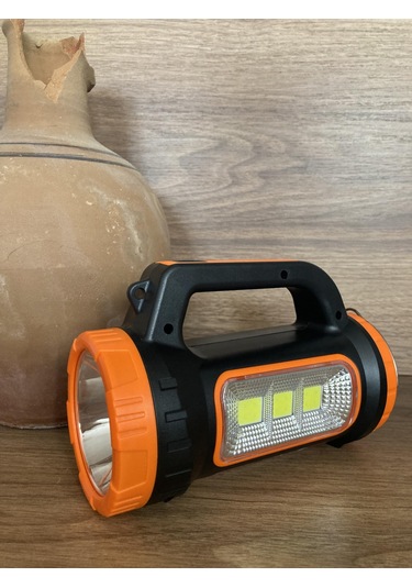 Tarez Fx-520 Solar Güneş Enerjili El Feneri, Kamp Lambası, 1 Km Mavi