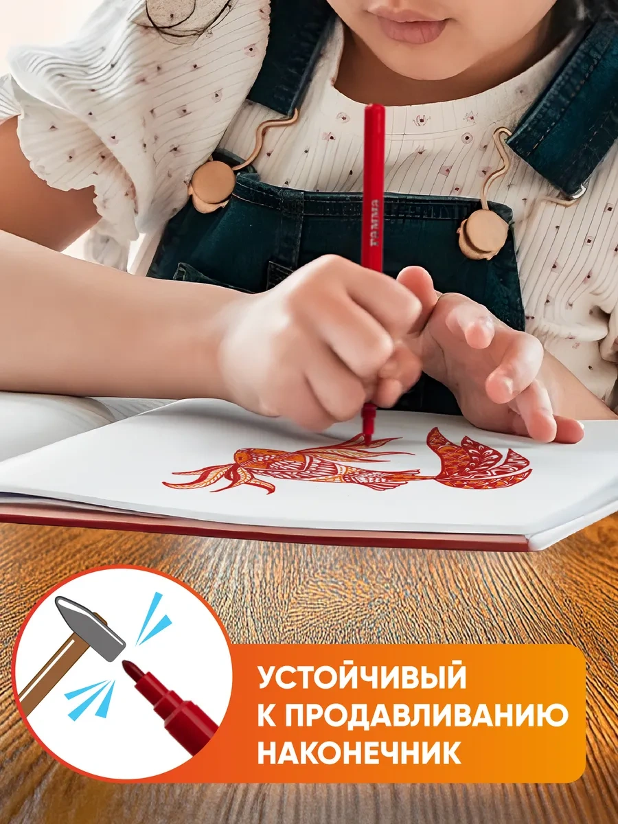 Gamma 12 Renkli Çizim Keçeli Kalemleri 170668064