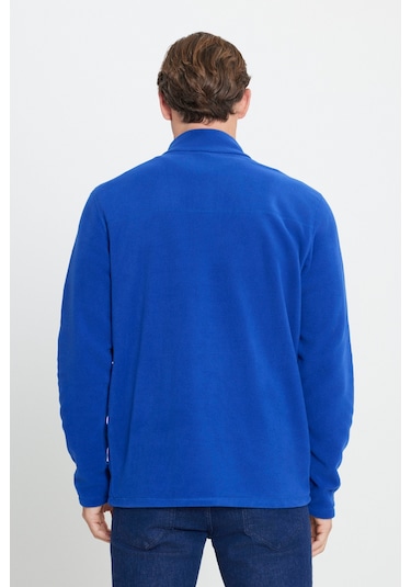 AC&Co / Altınyıldız Classics Anti-Pilling Tüylenme Yapmayan Bato Yaka Erkek Polar Sweatshirt 4A5221100016SKSS Karamel