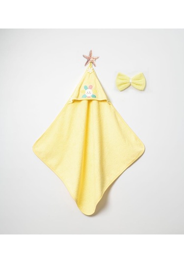 Çiçekli Silgi Havlu Sarı