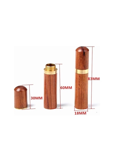 Siyah 1 Adet Dıy Dikiş İğneleri Tutucu Depolama Tüpü Ahşap Kutu El Dikiş İğneleri Durumda Deri Örgü Nakış Tamir İğneleri Konteyner