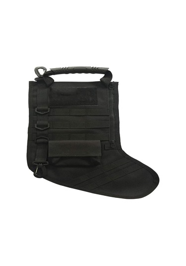 Mufunye Siyah Askeri Depolama Çanta, Dış Mekan Aktivitesi İçin Çok Amaçlı Taşınabilir Çanta, Hafif Ve Dayanıklı, Evrensel Boyut Siyah