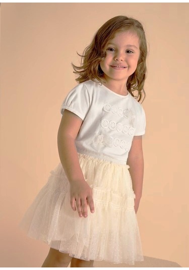 Kız Etek Takım 25ymyr30013961 Krem