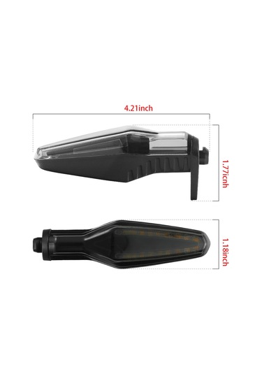 Jeehugo Bmw R1250gs/adv, S1000r, S1000xr Vb. Modeller İçin 18 Led'li Su Geçirmez, Yüksek Parlaklıklu Moto Sinyal Lambası - Şeffaf Kasa, Kolay Kurulum