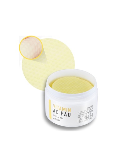 Missha A'PIEU Vitamin AC Pad Vitamin İçerikli Canlı ve Pürüzsüz Görünüm Kazandıran Pamuk Ped 35 Adet