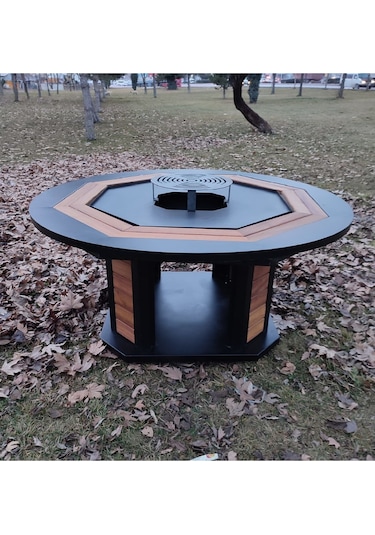 Zs Hermanos Grand Masa Barbekü Siyah - Kahverengi