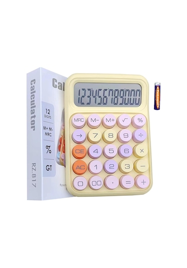 Mioji Mio CL12 12 Hane Mekanik Hesap Makinası Sarı