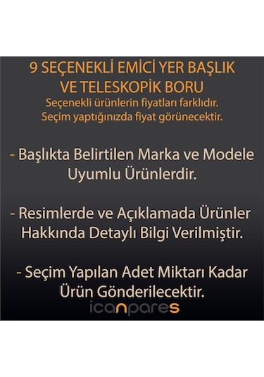 Arnica Terra Premium Süpürge Emici Yer Başlığı Teleskopik Boru