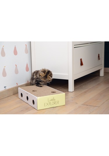 Beeztees Yavru Kedi Karton Tırmalama Ve Oyuncağı, 25x42x10cm