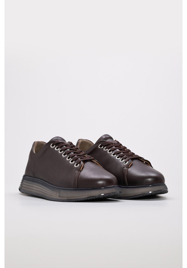 Hakiki Deri Erkek Casual Ayakkabı 154ma24-1001 Kahve