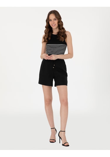 Pierre Cardin Kadın Siyah Şort 50306492-vr046 Siyah