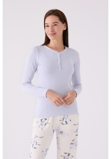Pierre Cardin Kadın Mavi Pijama Takımı Pc8884-s-v1 Mavi