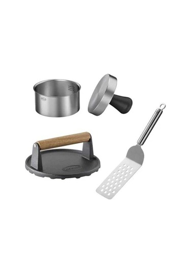 Rösle Barbekü Burger Seti 3 Parça Çok Renkli