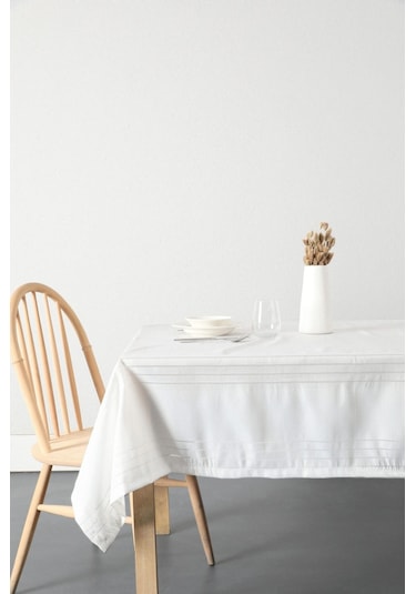 Açelya Leke Tutmaz Masa Örtüsü 160 x 220 Ekru