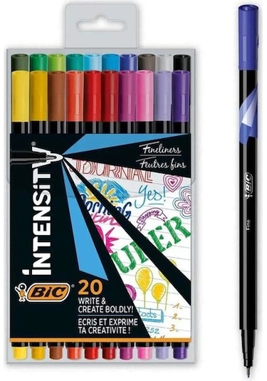 Bic İntensity Fineliner Keçeli Kalem 20'li