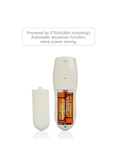 Kosona Beyaz Taşınabilir Alkol Testeri - Yüksek Hassasiyetli, Dokunsuz, Alarm Ayarı, Otomatik Kapatma, Aaa Pil Gerektirir Beyaz