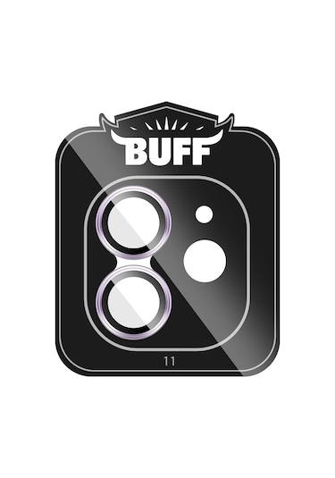 Buff Apple Uyumlu iPhone 11 / 12 / 12 Mini Kamera Metal Lens Koruyucu Mor