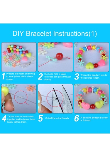 Vkemall 01 Çok Renkli Delikli Plastik Boncuk Seti - Kolye Ve Bilezik Dıy Takı Malzemesi Diğer