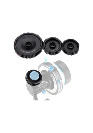 Yaozixa Fotga M0.8 Pitch Dişli Seti, Dp500ııs/dp3000 Uyumlu, 38t-43t-38t, Standart Lensler İçin Takip Odaklı Plastik Dişli Siyah