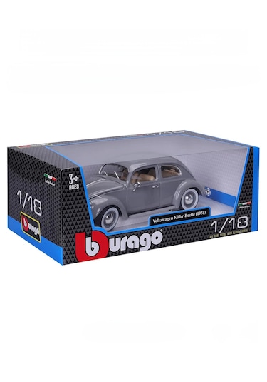 Burago 1:18 Volkswagen Kafer - Beetle Nardo Gri Model Araba