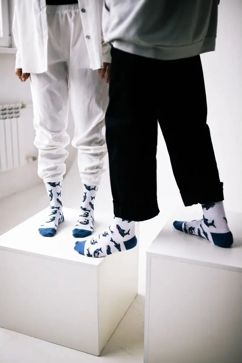 Mogzy Baskılı Ve Desenli Yüksek Çoraplar Eğlenceli Baskılı Ve Desenli Yüksek Çoraplar 19460528 Beyaz