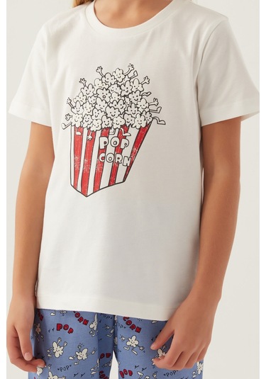 Rolypoly Pop Crow Krem Kız Çocuk Pijama Takımı 5274-42966 Krem