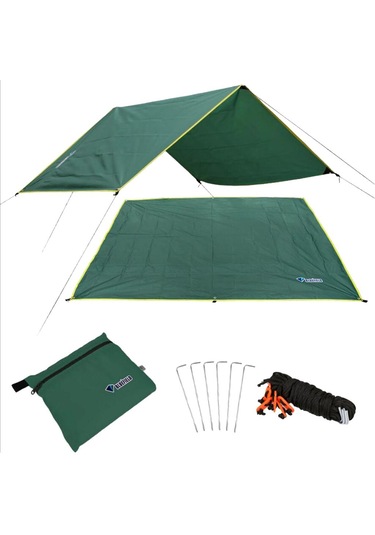Homyl Kamp Yolu Çadır Matı Yürüyüş Barınağı Yeşil-s Yeşil