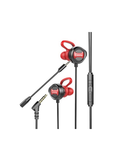 Telefon pc İçin G31 L Şekilli 3.5 MM Dinamik Kablolu Kulak İçi Oyun Kulaklığı