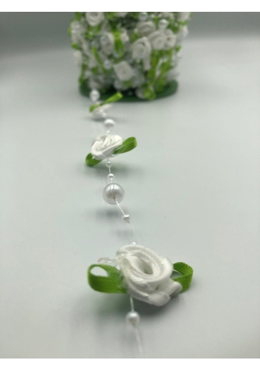 Beyaz Güllü Misinlı 3 Metre