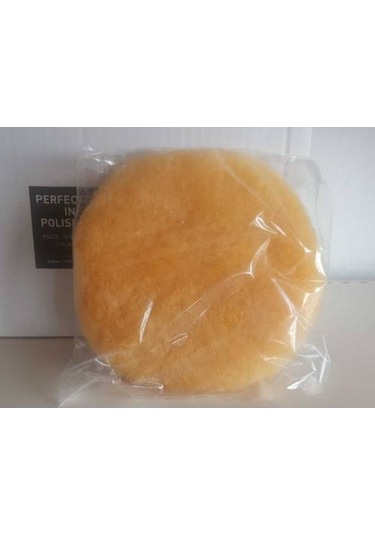 Sarı Pasta Keçesi Lambswool Polishing Pad Yün Pasta Pedi 160 Mm
