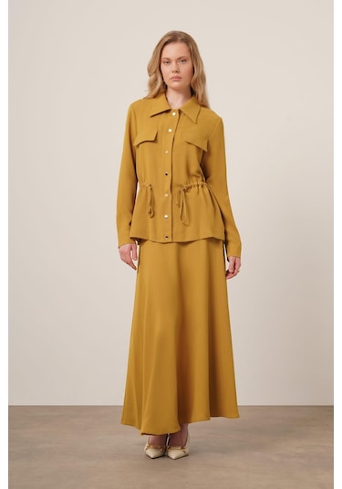 Ftz Women Kadın Melise Crep Takım Yağ Yeşili 31172 Yağ Yeşili