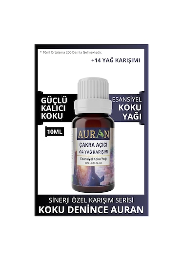 Auran Çakra Açıcı Sinerji Karışım Esansiyel Uçucu Yağı 10 ML