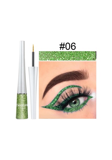 1 Adet Renkli Eyeliner Uzun Ömürlü Su Geçirmez Solmayan, Başlangıç Dostu Sahne 06 Tam Boyut Dark Topaz