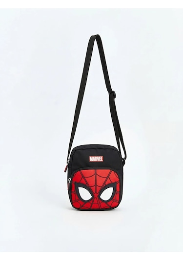 Lc Waikiki Siyah Spider-man Baskılı Erkek Çocuk Omuz Çantası