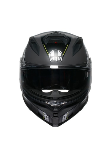 Agv K7 Mplk Kyber Motosiklet Kaskı Mat Gri - Neon Sarı