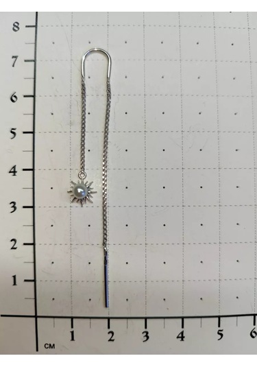 Sılver Whale Uzun Zincirli, Uzun Zincirli Gümüş Küpe Çubukları 230976554 Diğer