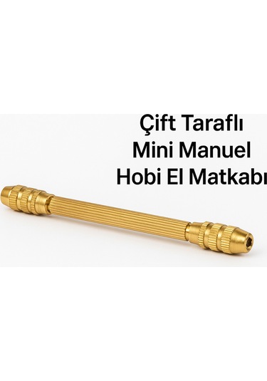 Merttools Çift Taraflı Mini Manuel Hobi El Matkabı Ince Delici Kalem Matkap