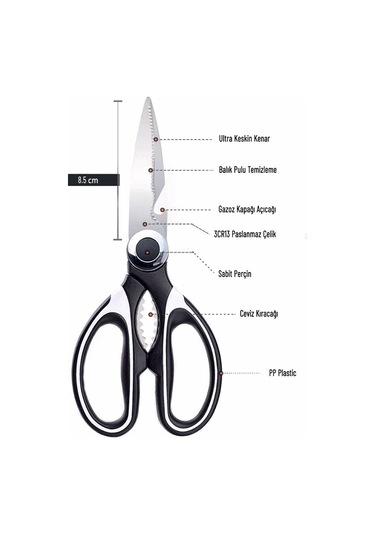 Çok Amaçlı Ultra Keskin Mutfak Makası