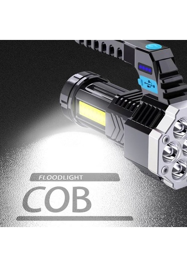 Novahub Taşınabilir Çok Modlu Yüksek Parlaklıklı Siyah Kamp Feneri, Siyah Siyah