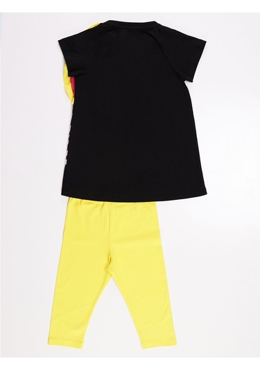 Denokids Zebracorn Siyah Kız Çocuk Tunik Takım Siyah