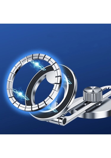 Jmary Mh-80 Oynar Başlıklı Düz Zemin Araç Telefon Tutucu Gümüş