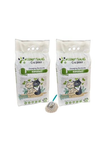 Lumpysand Kokusuz İnce Kedi Kumu 2 x 10 L