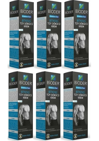 Bioder Erkek Tüy Dökücü Krem 6 x 100 ML